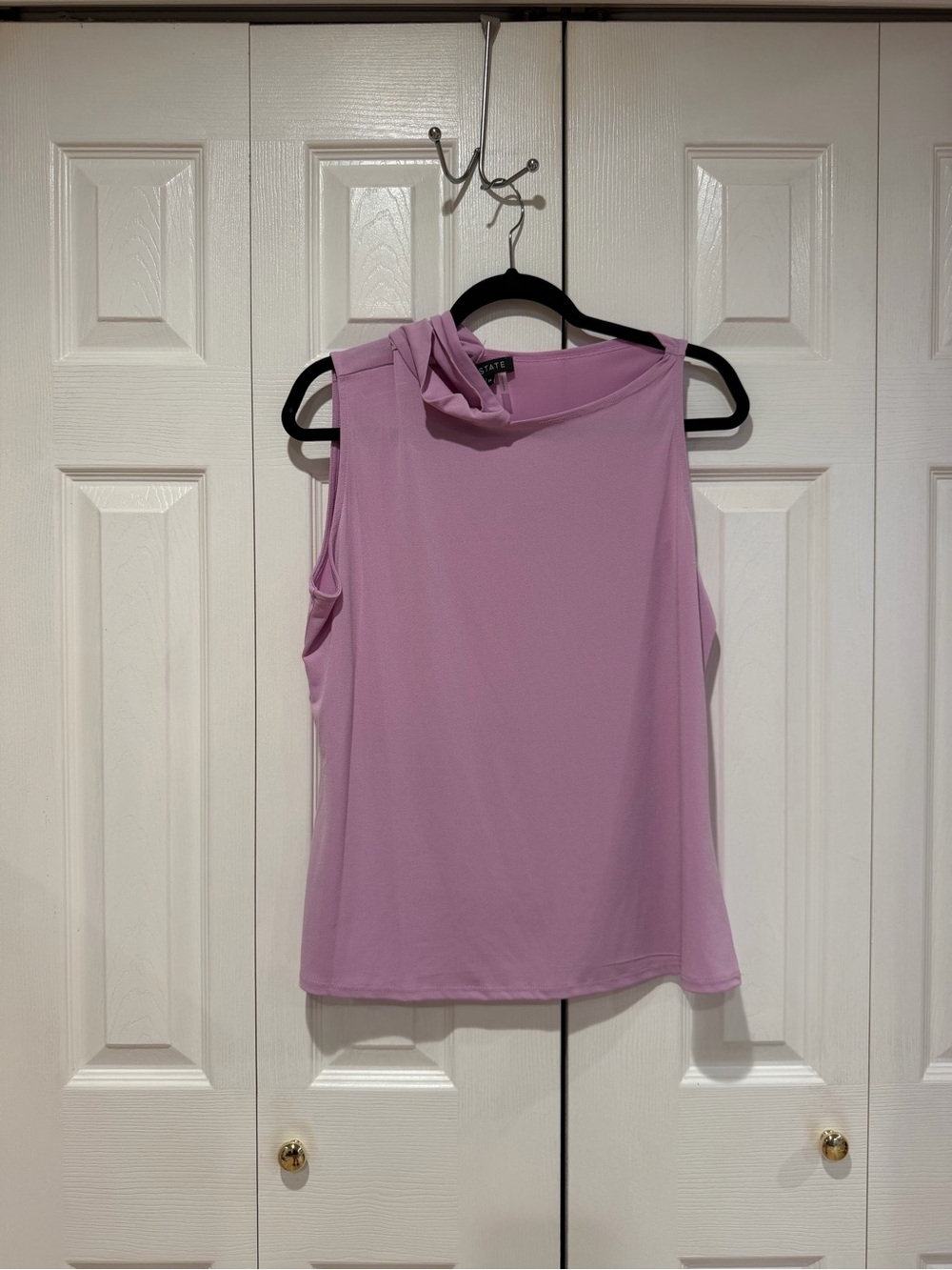 1. State Lavender off the shoulder Sleeveless Tank